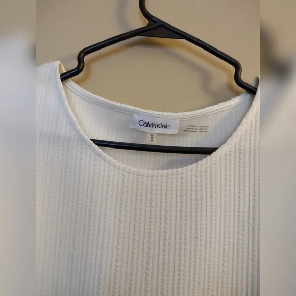 Calvin Klein puff sleeves top - white - Size M - short sleeves - Picture 5 of 8